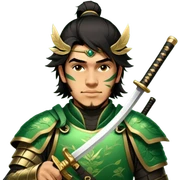 Emerald Samurai sticker