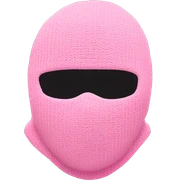 Pink ski mask  sticker