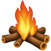 camp fire sticker