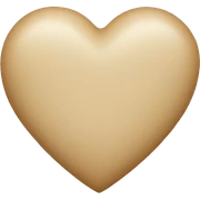 Beige heart  sticker