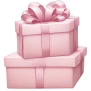 Light pink Christmas gifts under a white Christmas tree  sticker