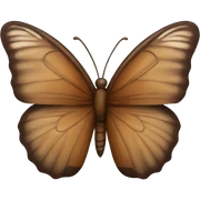 brown butterfly sticker