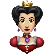 Evil Queen Of Hearts in Disney sticker