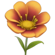 Flower sticker
