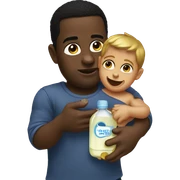 diddy holding baby oil sticker