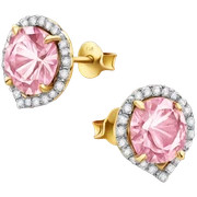 Pink diamond stud earrings  sticker