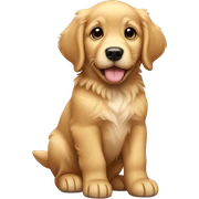 golden retriever puppy sticker