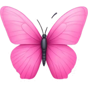 Pink butterfly sticker