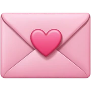 Pink romantic letter sticker