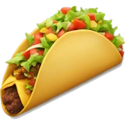 Eating a taco sticker