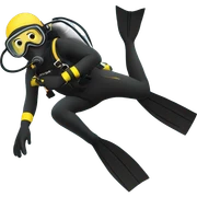 scuba diving sticker