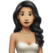 elegant-girl-in-dark-hair sticker