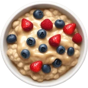 sticky toffee berries oatmeal sticker