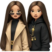 girl in hoodie with jewelry sticker