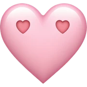 Light pink heart sticker