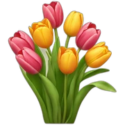 Tulip bouquet  sticker