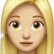 Blond girl blue eyes sticker