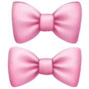 Pink bow  sticker