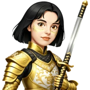 Golden Samurai sticker