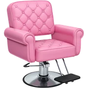 pink hairstylist chair sticker