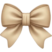 Beige bow  sticker