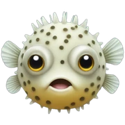 puffer fish sticker