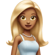 shy barbie sticker