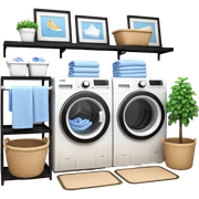 Laundry room sticker