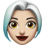 Harley Quinn face girl sticker