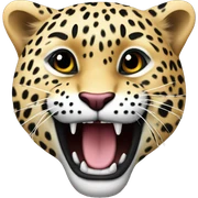 Hjerte form sne leopard  sticker