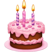 birthday cake sticker