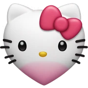 hello kitty heart sticker