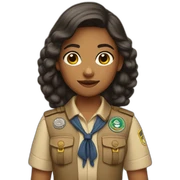 Scout girl sticker