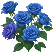Blue roses  sticker