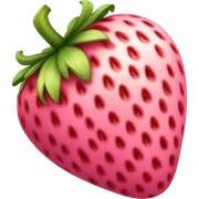 Pink strawberry sticker