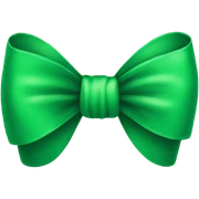 Green bow sticker