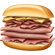Sliced roast beef on a hoagie bun sticker