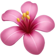 Tropical flower sticker