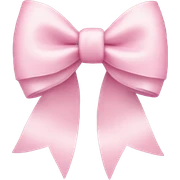 Light pink bow sticker