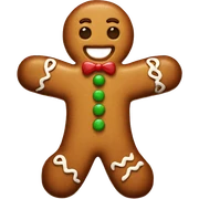 Gingerbread man sticker