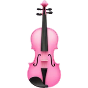 pink violin sticker