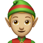 Christmas elf sticker