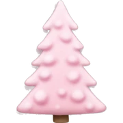 light pink christmas tree sticker