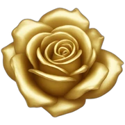 Gold rose sticker