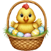 Easter chicken sticker