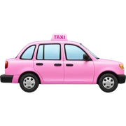 pink taxi sticker