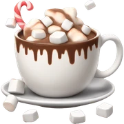 Hot chocolate with marshmallows  sticker