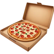 Pizza box sticker