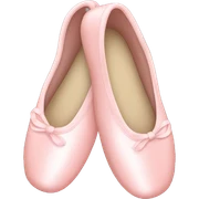 pastel pink ballet shoes sticker