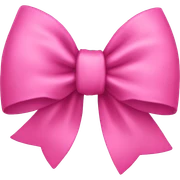 pink bow sticker